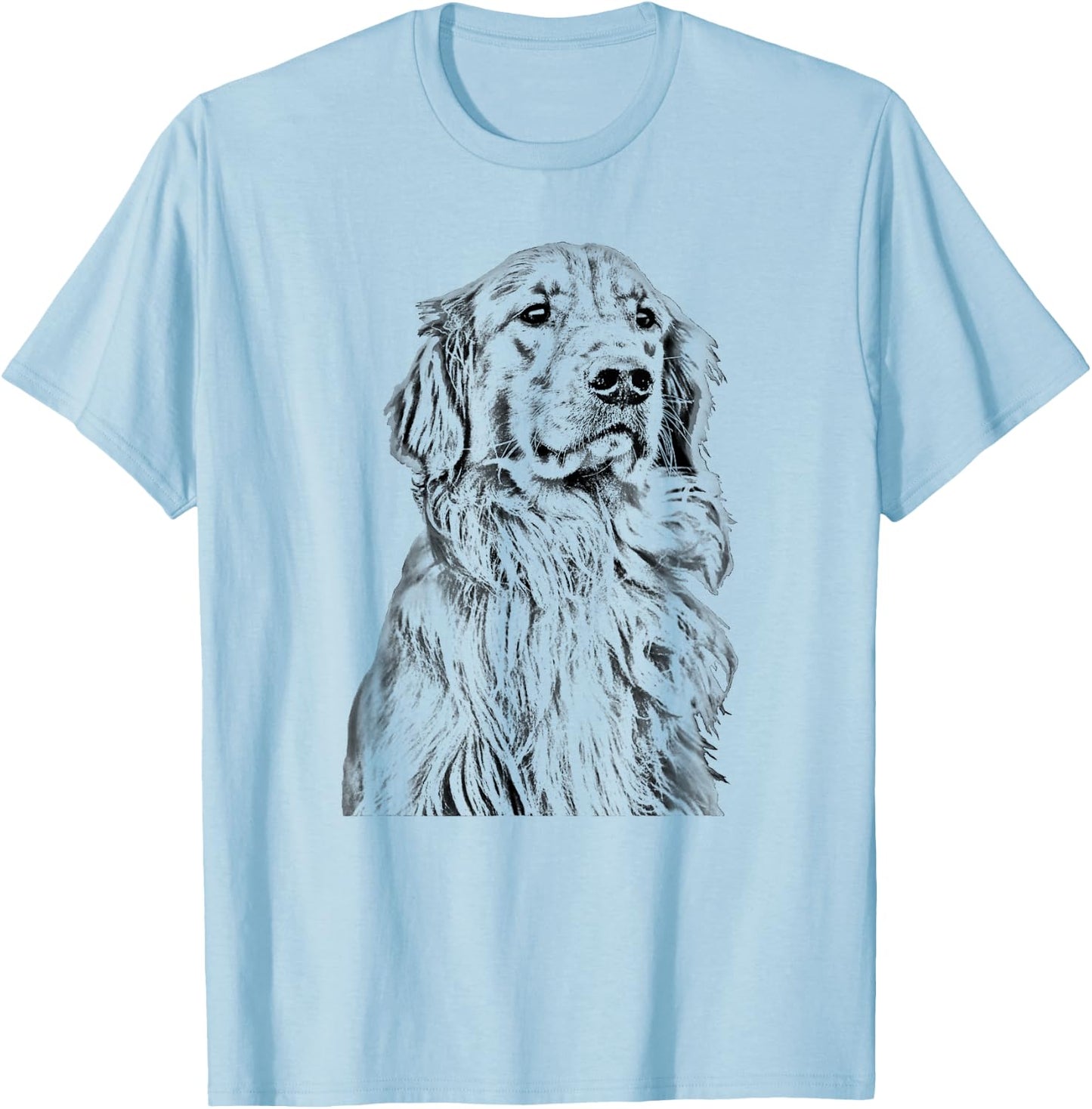 Golden Retriever Dog Lover Cream Retriever Mom Dad Men Women Kids T-Shirt - T-Shirt | Light Blue