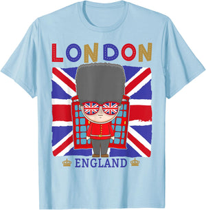 London Souvenirs Idea for Kids & English British Memorabilia T-Shirt - T-Shirt | Light Blue