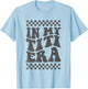 Retro Groovy In My Titi Era Funny Cool Aunt Auntie Mommy T-Shirt - T-Shirt | Light Blue