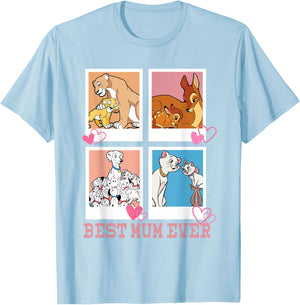 Disney Best Mum Ever Photos Mother's Day , white, S T-Shirt - T-Shirt | Light Blue