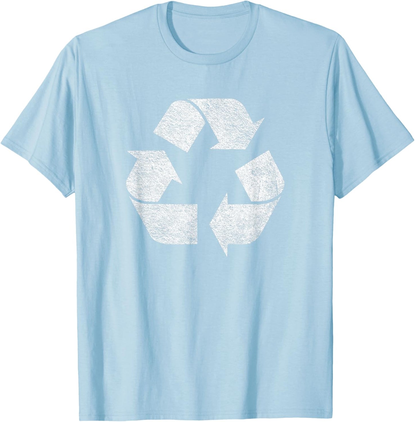 Recycle Symbol Logo Earth Day Green Deal Climate Change T-Shirt - T-Shirt | Light Blue