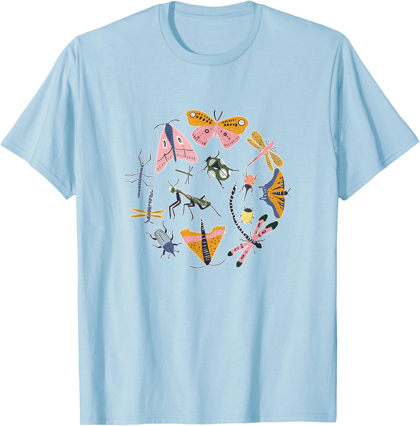 Biology Nature Insect Collection Entomology Insect Beetle T-Shirt - T-Shirt | Light Blue