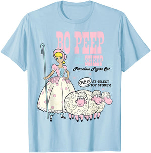 Disney Pixar Toy Story 4 Bo Peep and Sheep Advertisement T-Shirt - T-Shirt | Light Blue