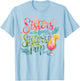 Sisters on the Loose Sister’s Trip 2026 Tropical Cocktail T-Shirt - T-Shirt | Light Blue