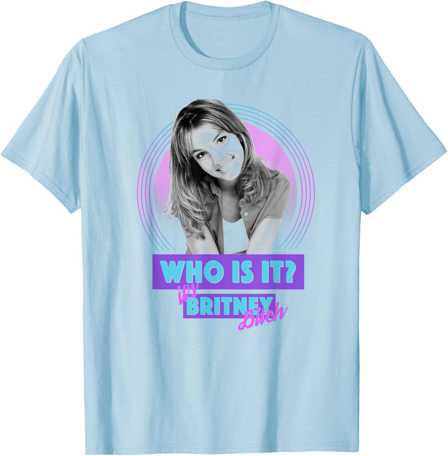Britney Spears - Who is it? T-Shirt - T-Shirt | Light Blue