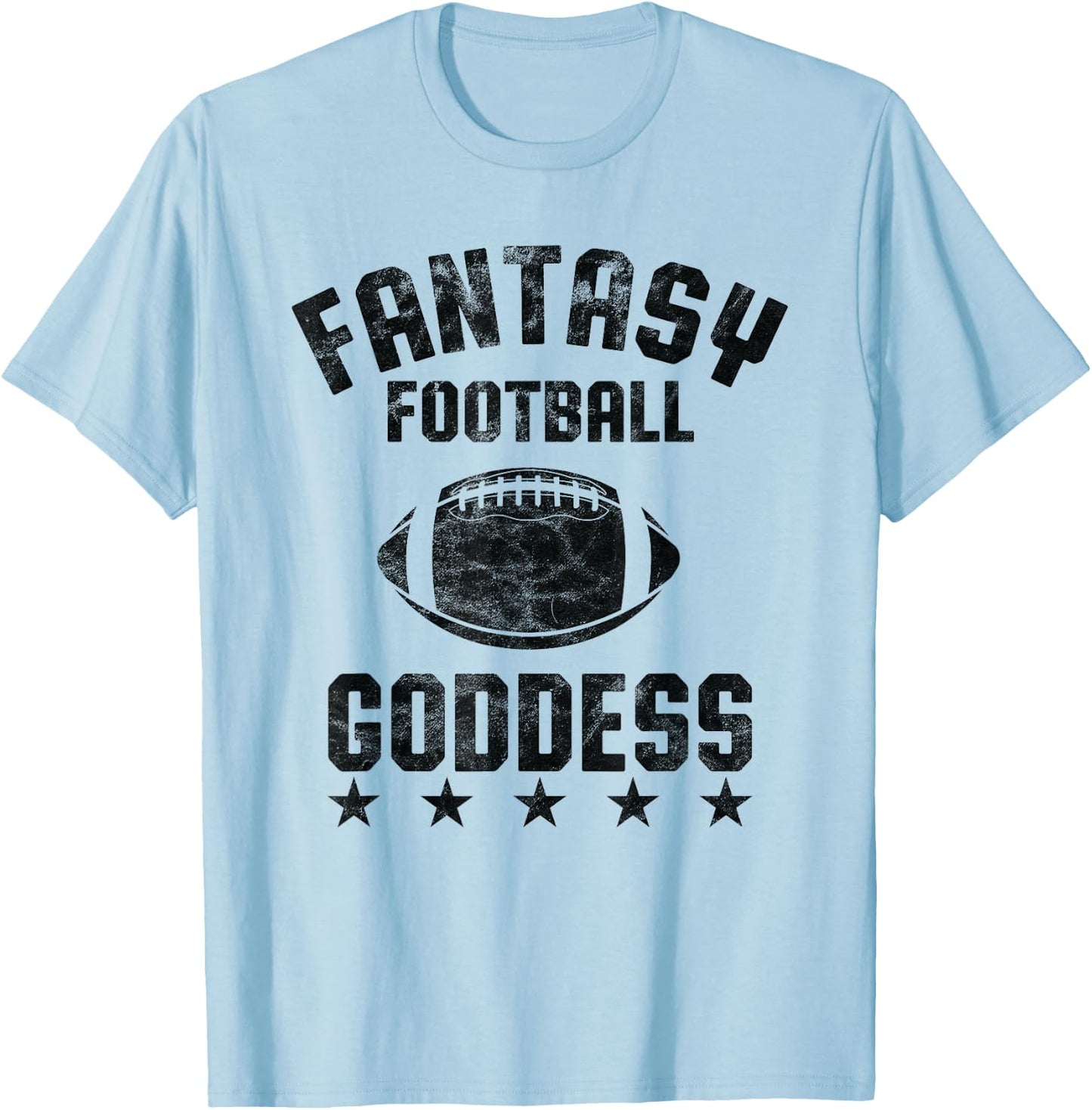 Fantasy Football Goddess Women Cute Design for One Part T-Shirt - T-Shirt | Light Blue