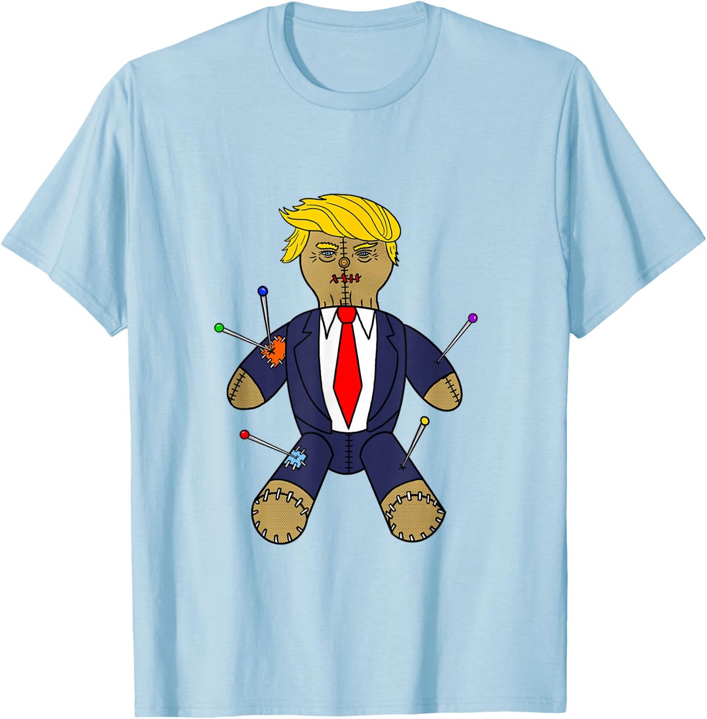 Trump Voodoo Doll T-Shirt - T-Shirt | Light Blue