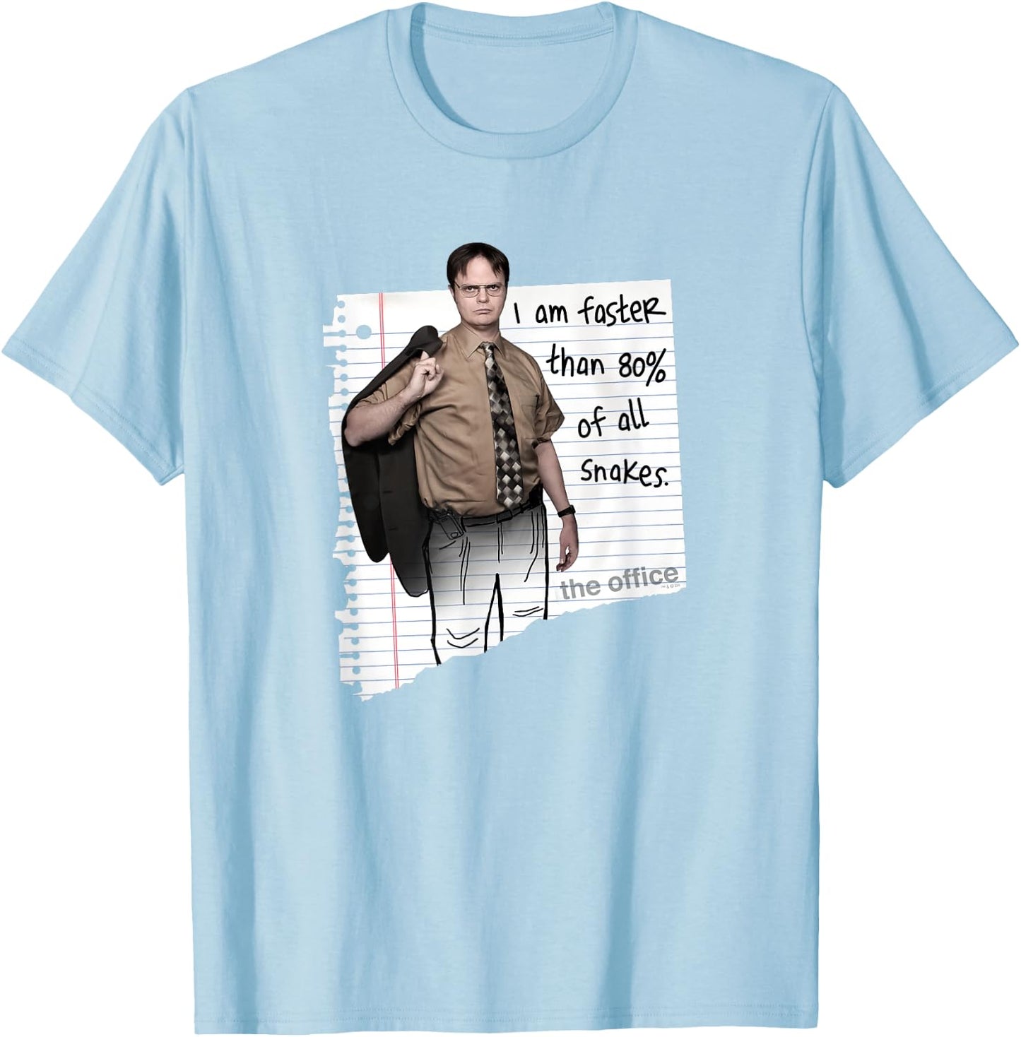 The Office Dwight Schrute Snakes Standard T-Shirt - T-Shirt | Light Blue