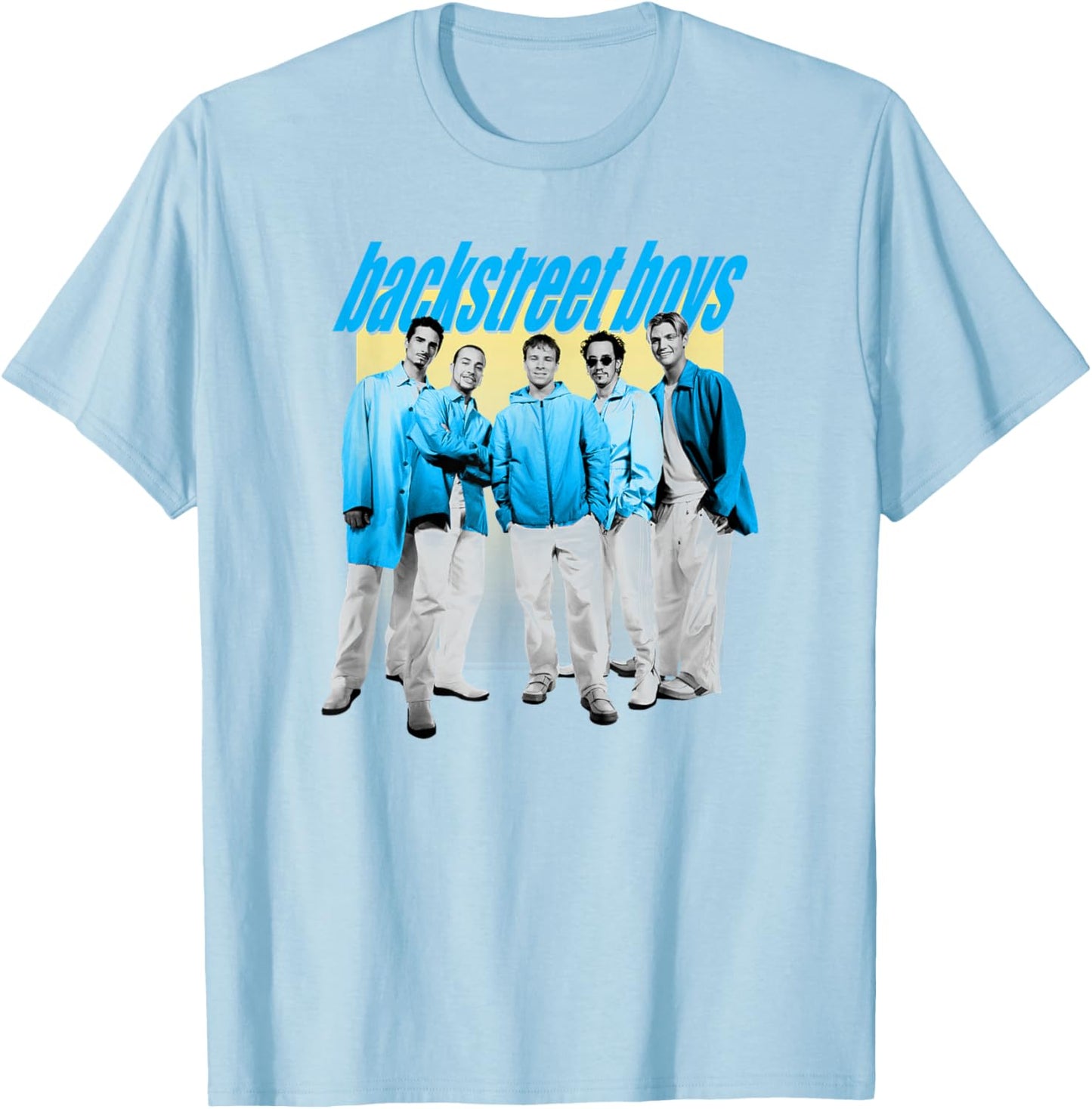 Backstreet Boys – Blue Group Watercolor T-Shirt - T-Shirt | Light Blue