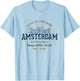 Netherlands Vintage Amsterdam Retro T-Shirt - T-Shirt | Light Blue