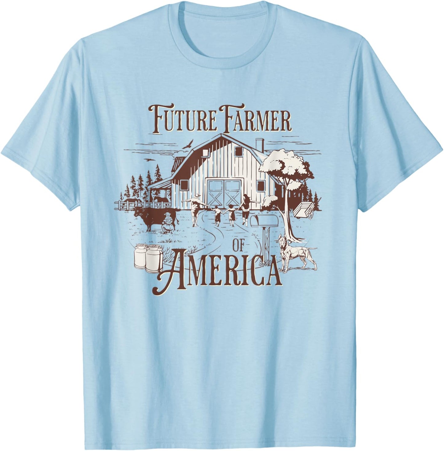 Future Farmer Of America T-Shirt - T-Shirt | Light Blue