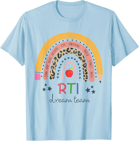 RTI Team , RTI Teacher , Rti , Response To Intervention Teac T-Shirt - T-Shirt | Light Blue