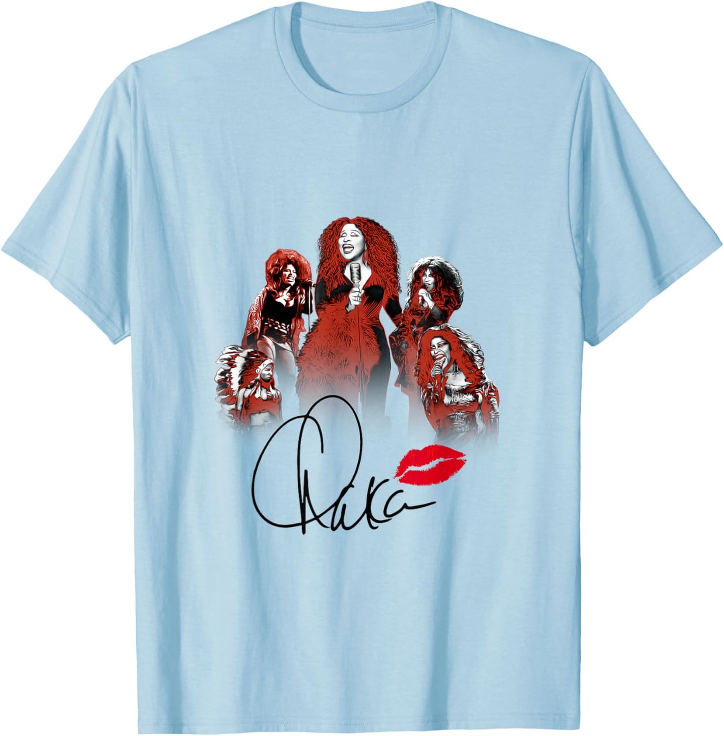 Chaka Khan - Lips 50 T-Shirt - T-Shirt | Light Blue