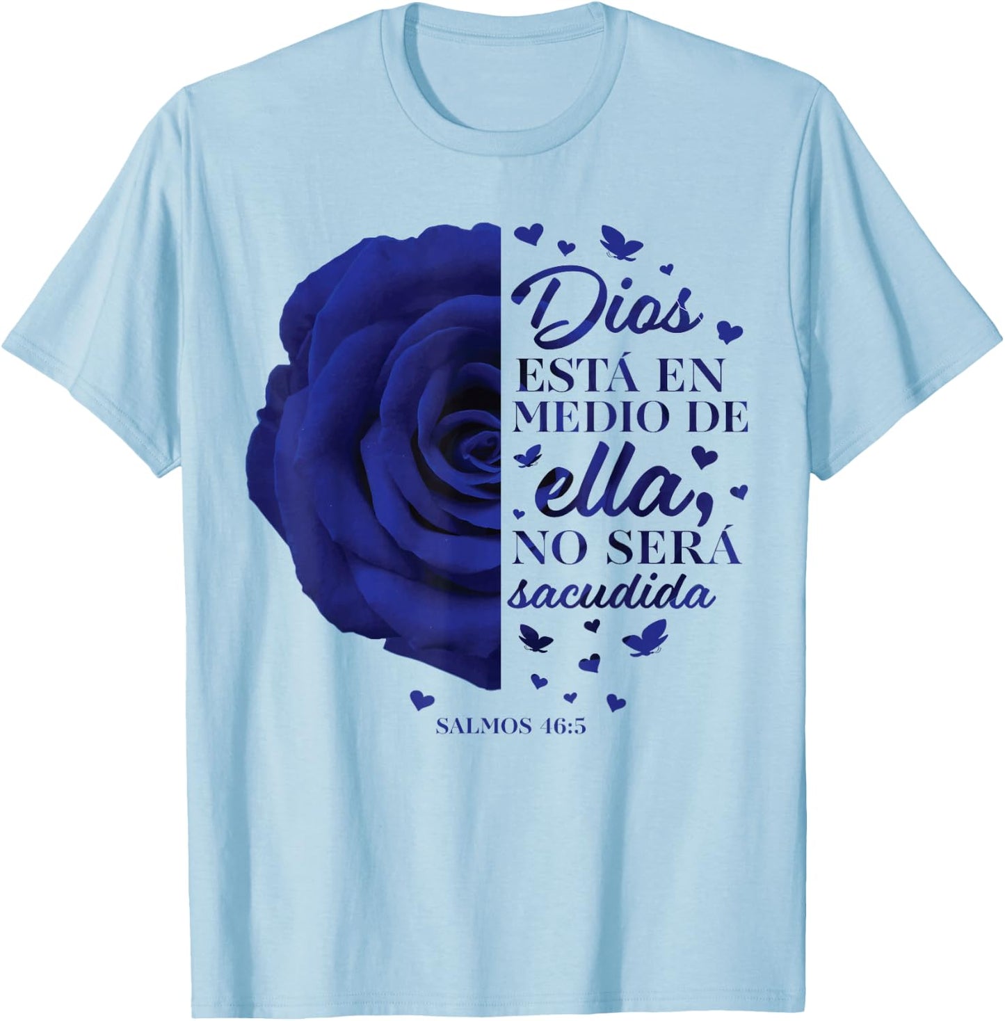 Christian Gifts Women Girls Wife Her Kids Spanish Espanol T-Shirt - T-Shirt | Light Blue