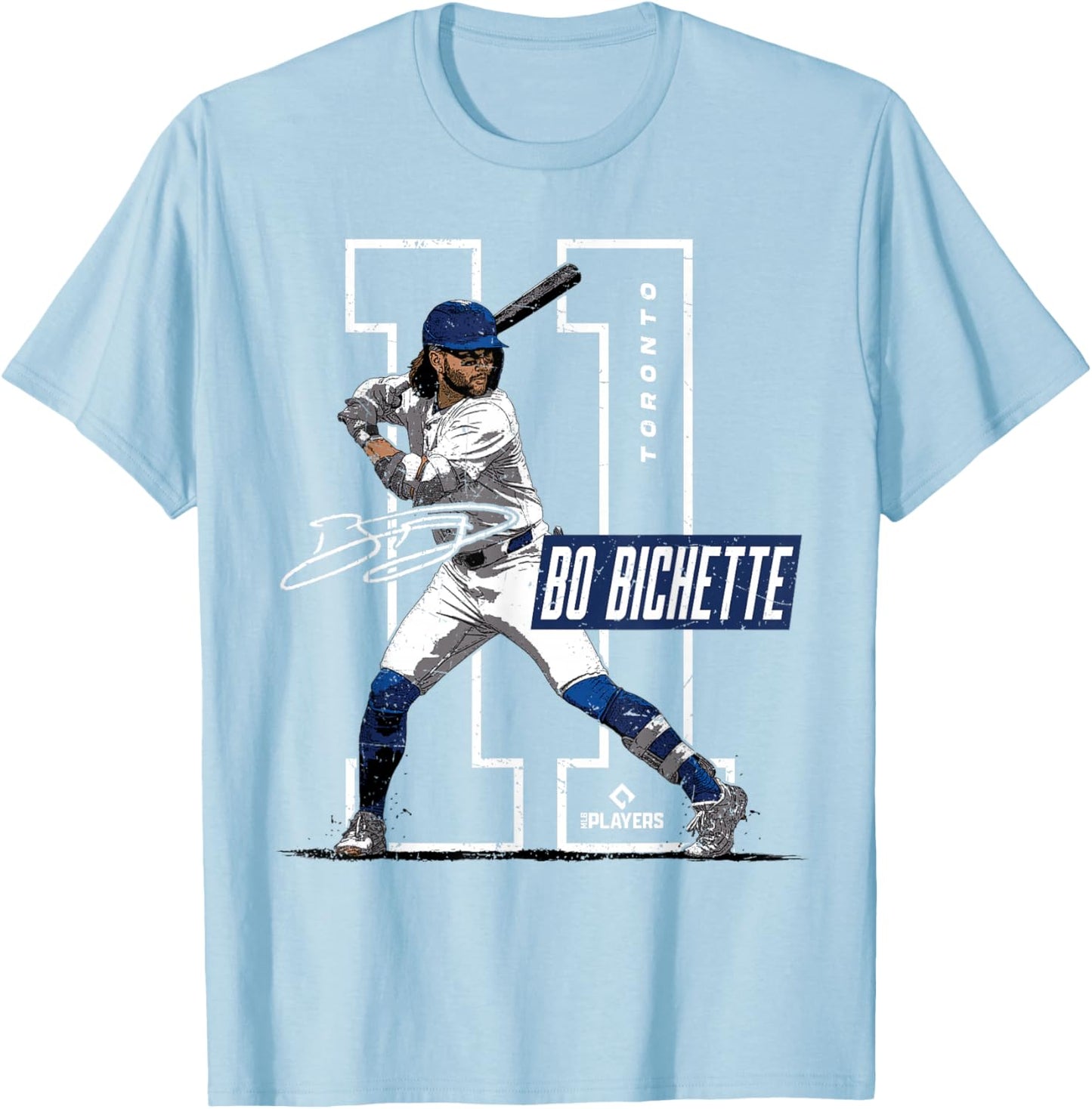 License Champs | Bo Bichette Toronto Blue -Kids Baseball Fan T-Shirt - T-Shirt | Light Blue