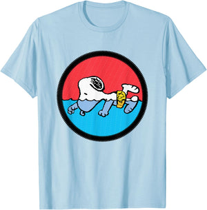 Peanuts Snoopy Swimming T-Shirt - T-Shirt | Light Blue