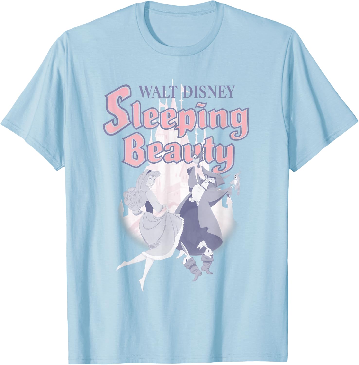 Disney Sleeping Beauty Aurora Dancing Poster T-Shirt - T-Shirt | Light Blue