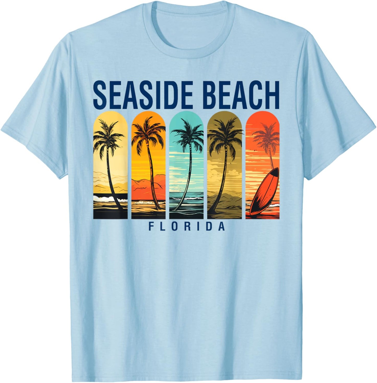 Seaside Beach Florida Men Beach Rider Women T-Shirt - T-Shirt | Light Blue