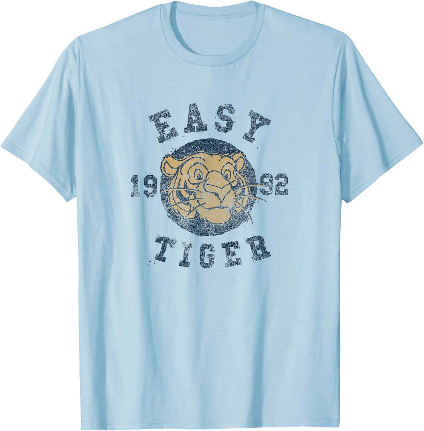 Disney Aladdin Rajah Easy Tiger 1992 Collegiate T-Shirt - T-Shirt | Light Blue