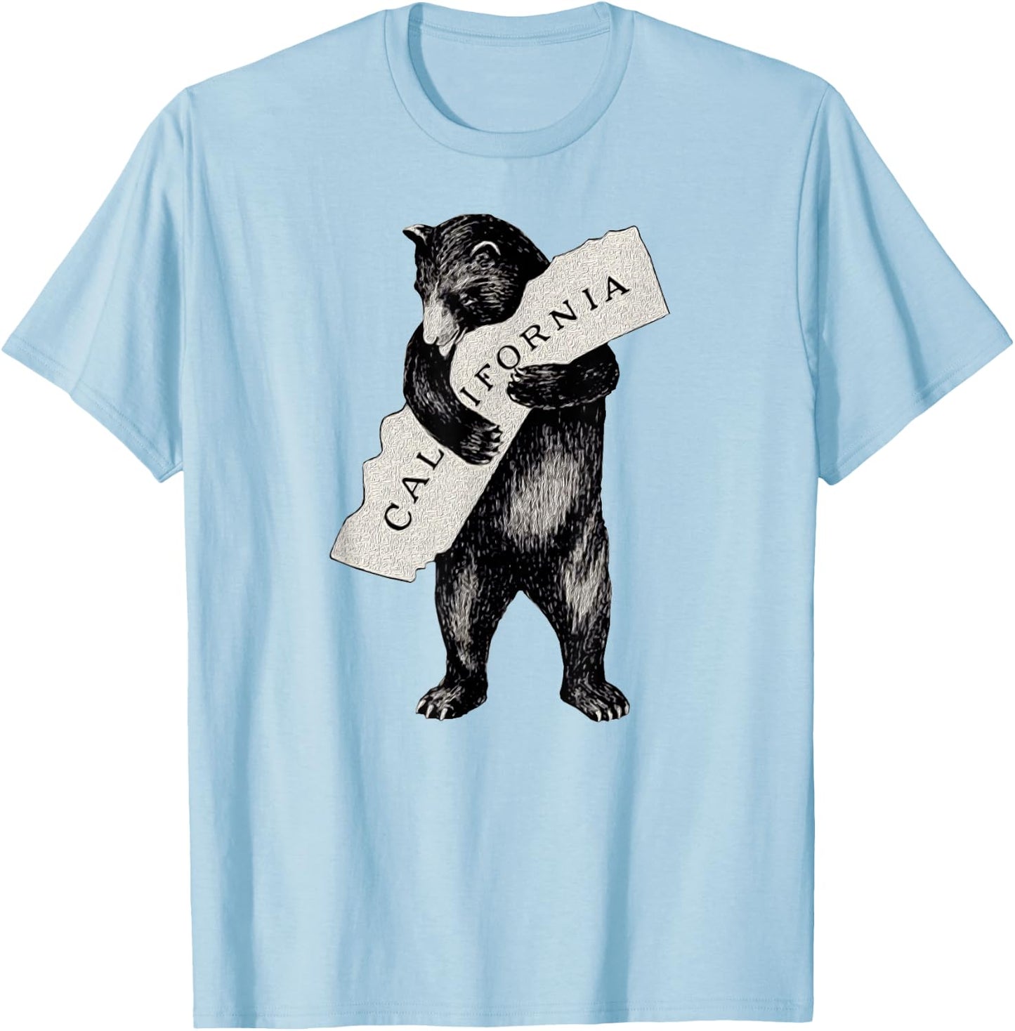 Retro I Love California Shirt Art-Vintage Cali Pride Bear T-Shirt - T-Shirt | Light Blue