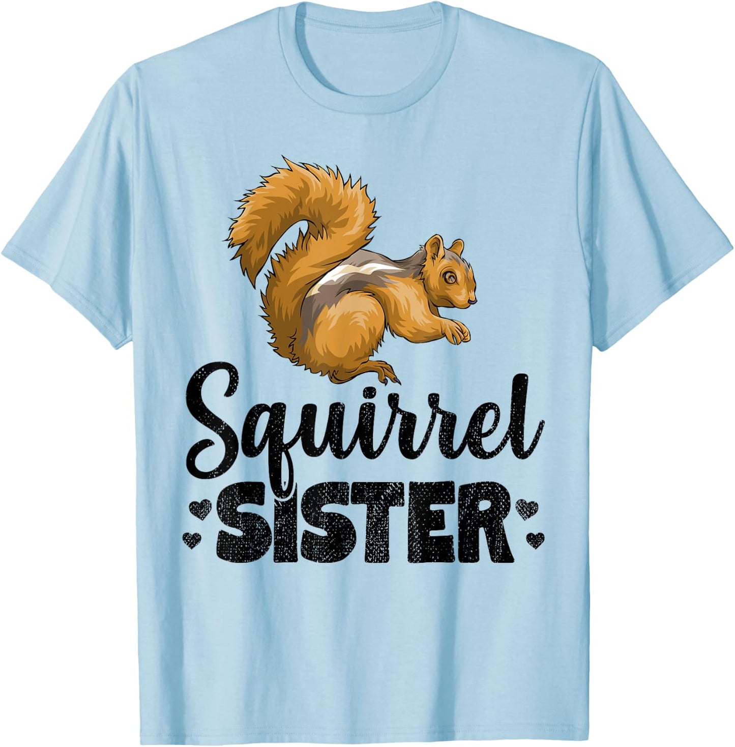 Squirrel Sister Squeak Chestnut Animal T-Shirt - T-Shirt | Light Blue