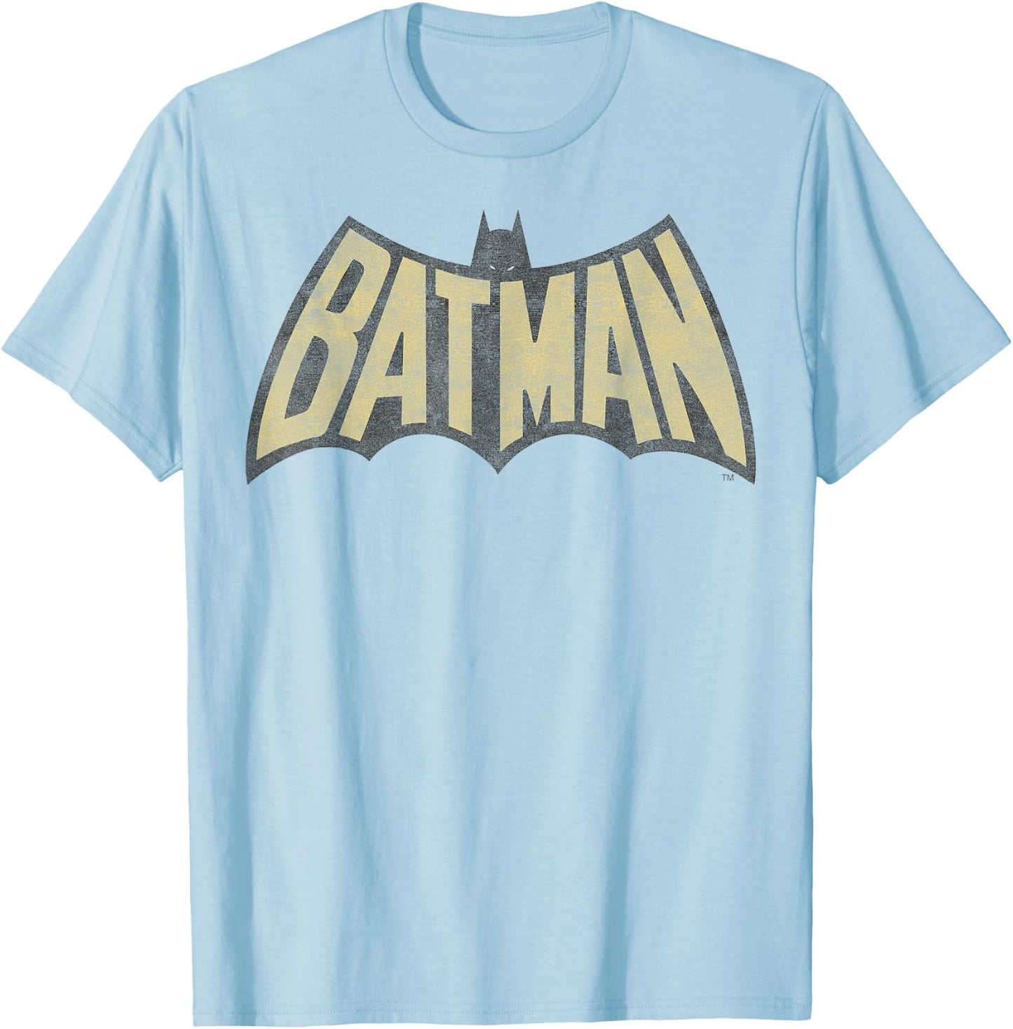 DC Comics Batman Vintage Logo T-Shirt - T-Shirt | Light Blue