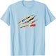 Marvel X-Men Wolverine Claw Marks Logan Snikt! T-Shirt - T-Shirt | Light Blue