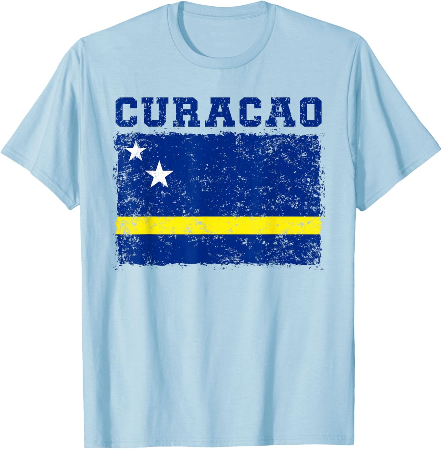 Curacao Flagge Herren Damen Sport Unterstützung Curacao T-Shirt - T-Shirt | Light Blue