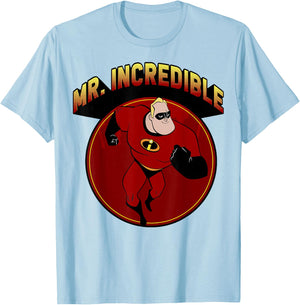 Disney Pixar The Incredibles Mr. Incredible Portrait T-Shirt - T-Shirt | Light Blue