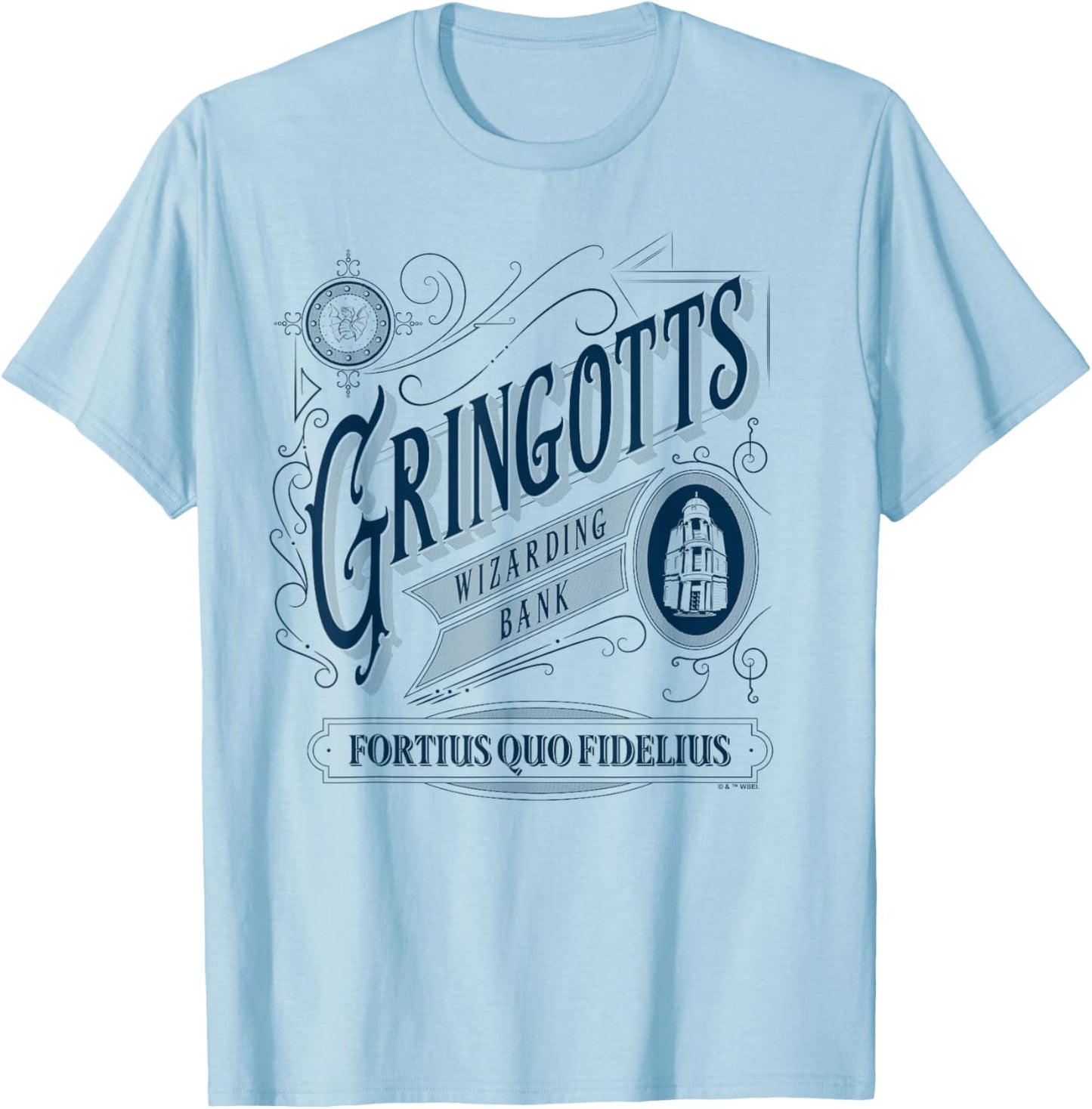 Harry Potter Gringotts T-Shirt - T-Shirt | Light Blue