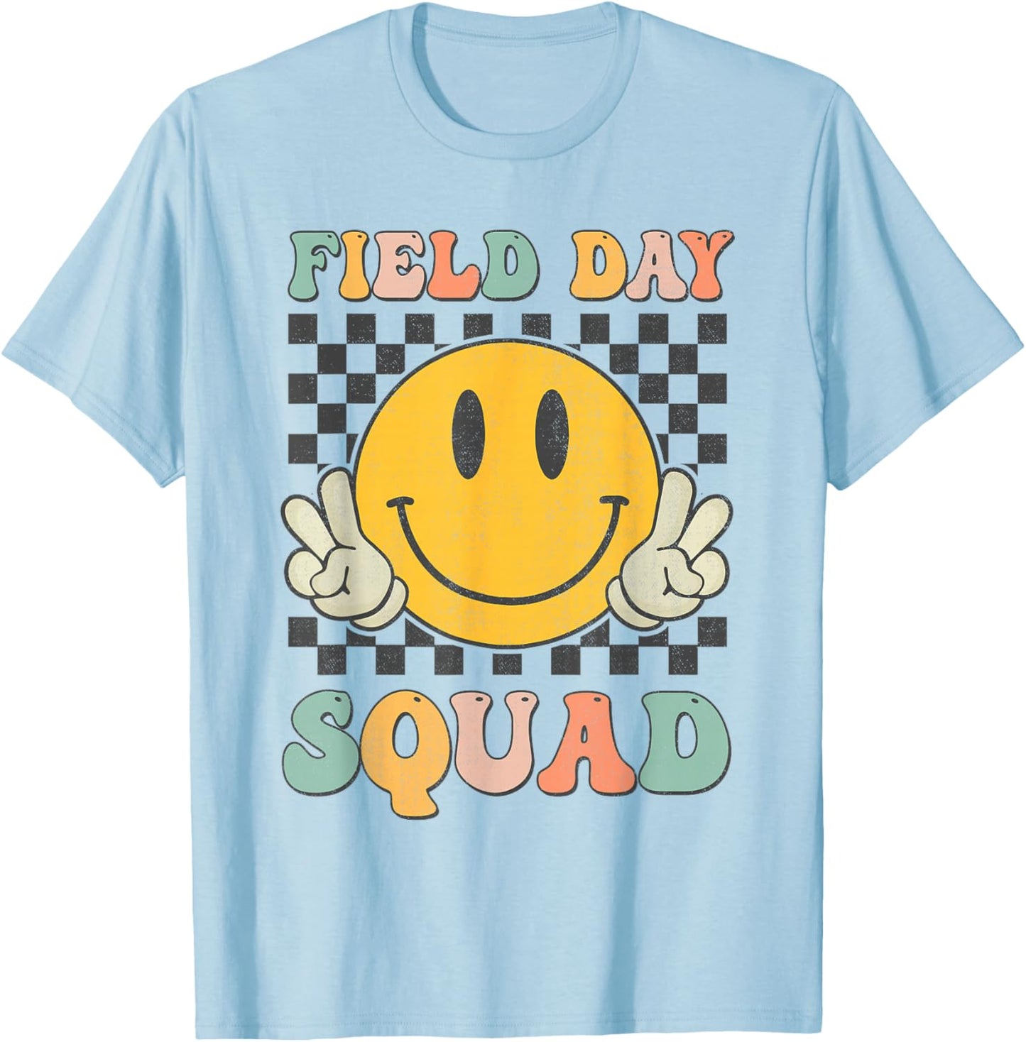 Field Day Squad School Event Games Teacher Kids Boys Girls T-Shirt - T-Shirt | Light Blue