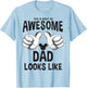 Disney Mickey and Friends Father's Day an Awesome Dad T-Shirt - T-Shirt | Light Blue