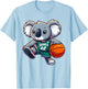 Koala playing Basketball T-Shirt - T-Shirt | Light Blue
