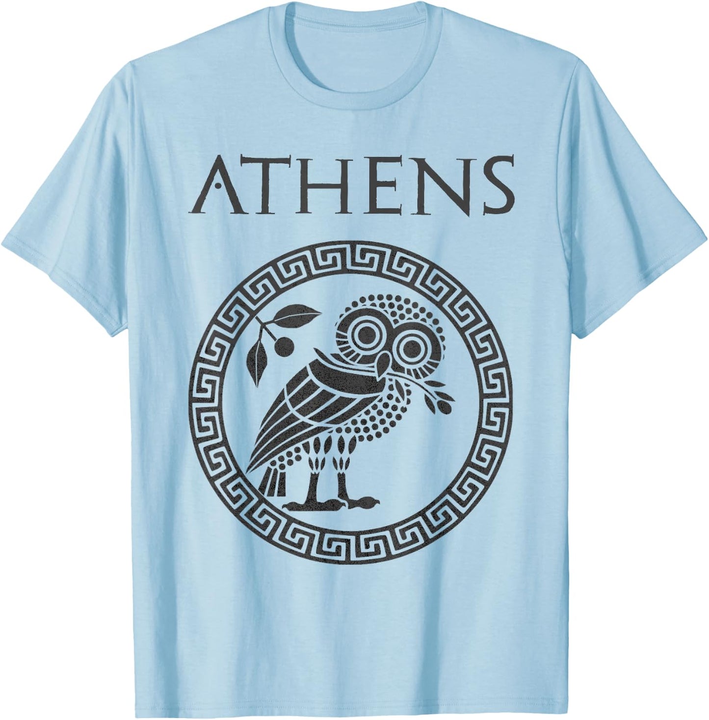 Athens Ancient Greece Athenian Owl T-Shirt - T-Shirt | Light Blue