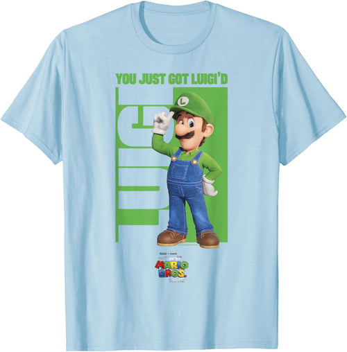 The Super Mario Bros. Movie Luigi You Just Got Luigi'd Logo