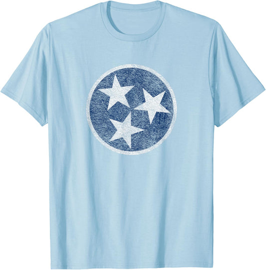 Tennessee State Flag T-Shirt - T-Shirt | Light Blue