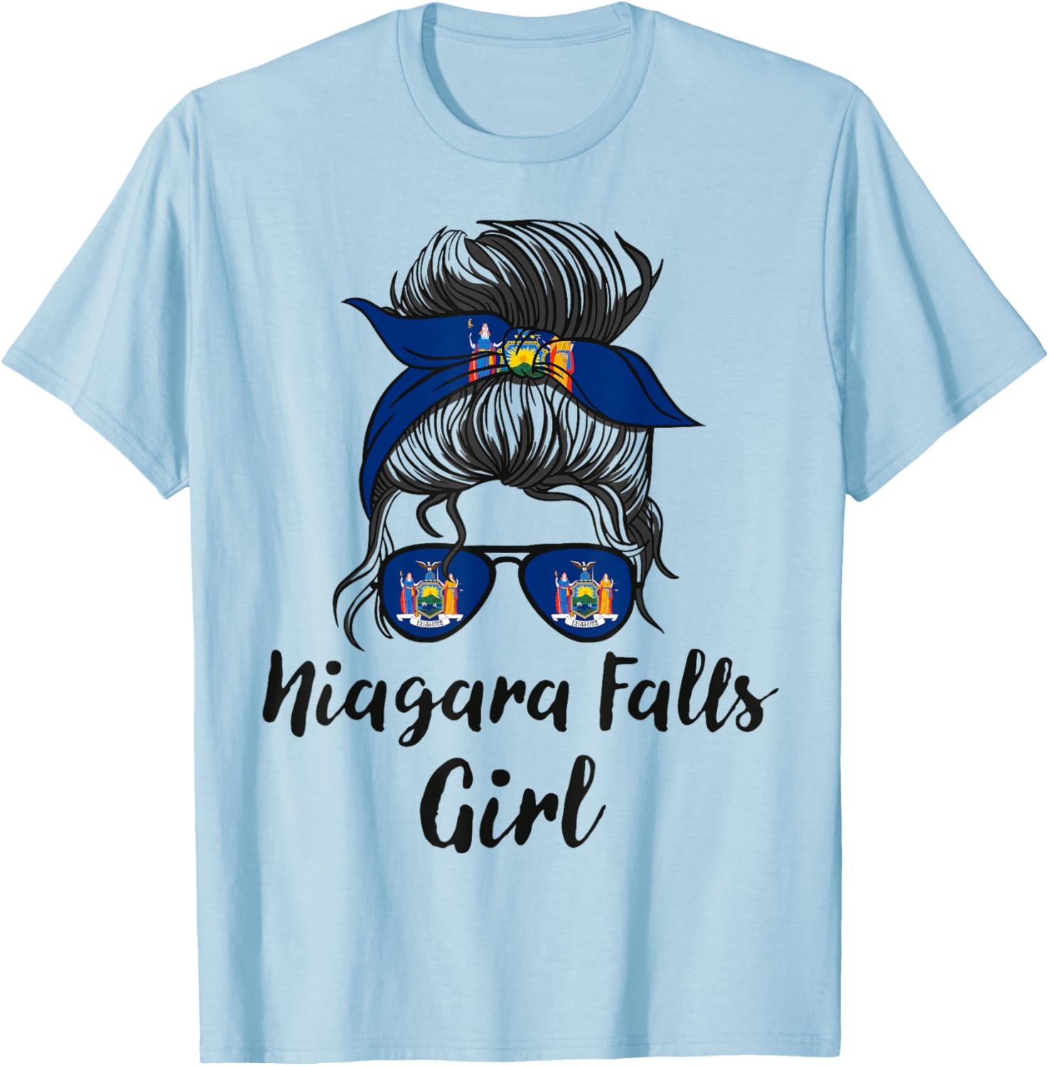 Niagara Falls New York Women Girl T-Shirt - T-Shirt | Light Blue