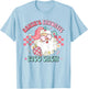Retro Pink Christmas Santa's Favorite PICU Nurse Pediatric T-Shirt - T-Shirt | Light Blue
