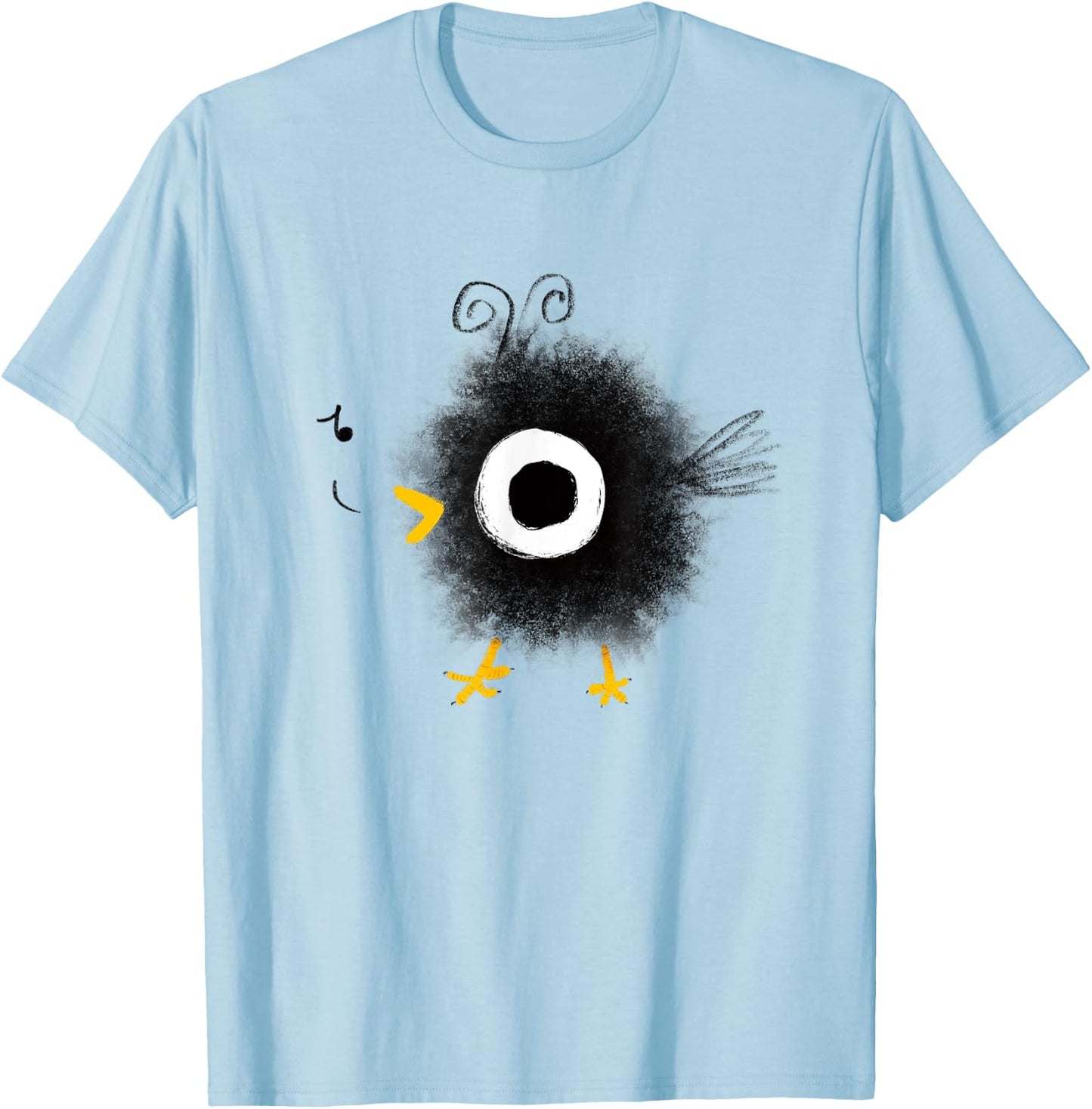 Funny and Cute Baby Bird T-Shirt - T-Shirt | Light Blue