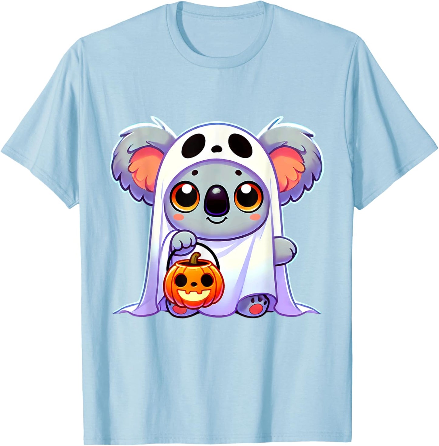 Koala Ghost Halloween Animal Men Women Kids T-Shirt - T-Shirt | Light Blue