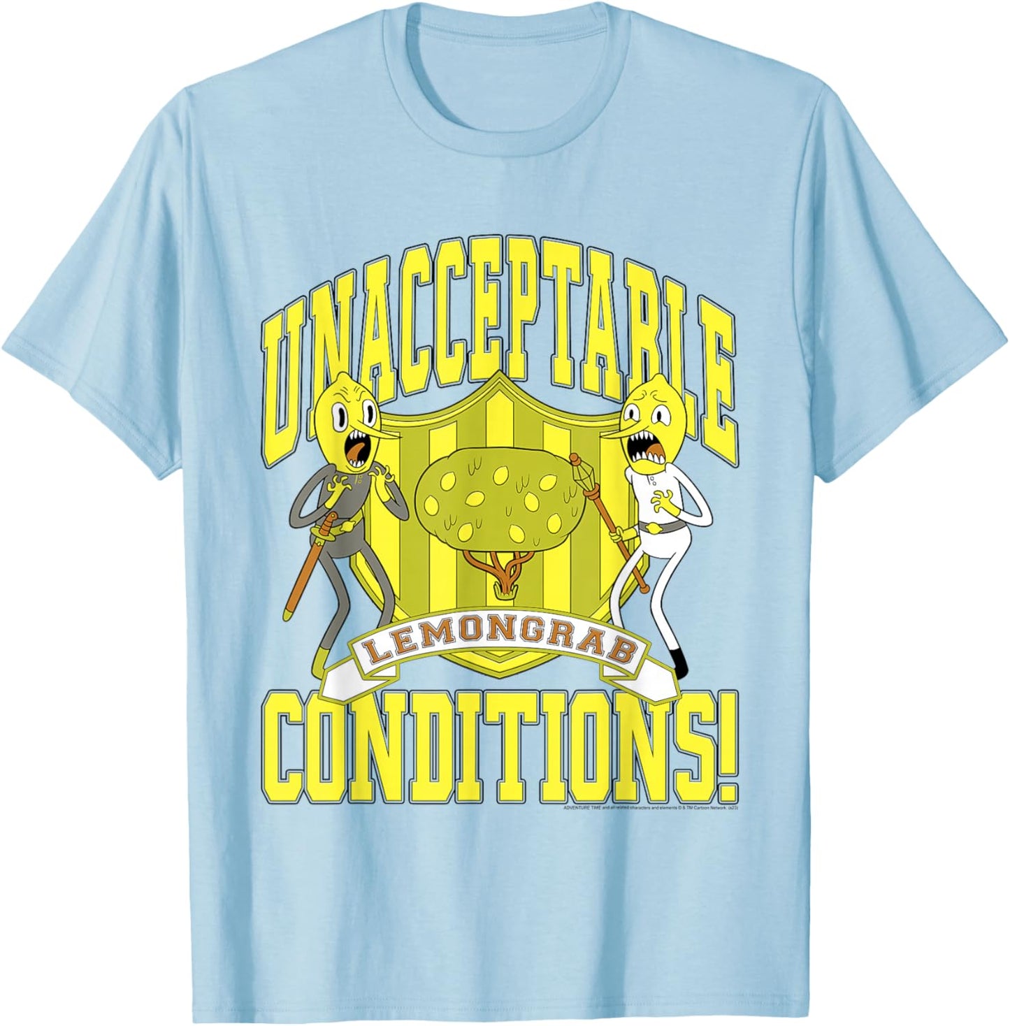 Adventure Time Lemongrab Unacceptable Conditions T-Shirt - T-Shirt | Light Blue