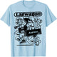 Lagwagon Men's Grey Classic Fit Cartoon Pattern , Small T-Shirt - T-Shirt | Light Blue
