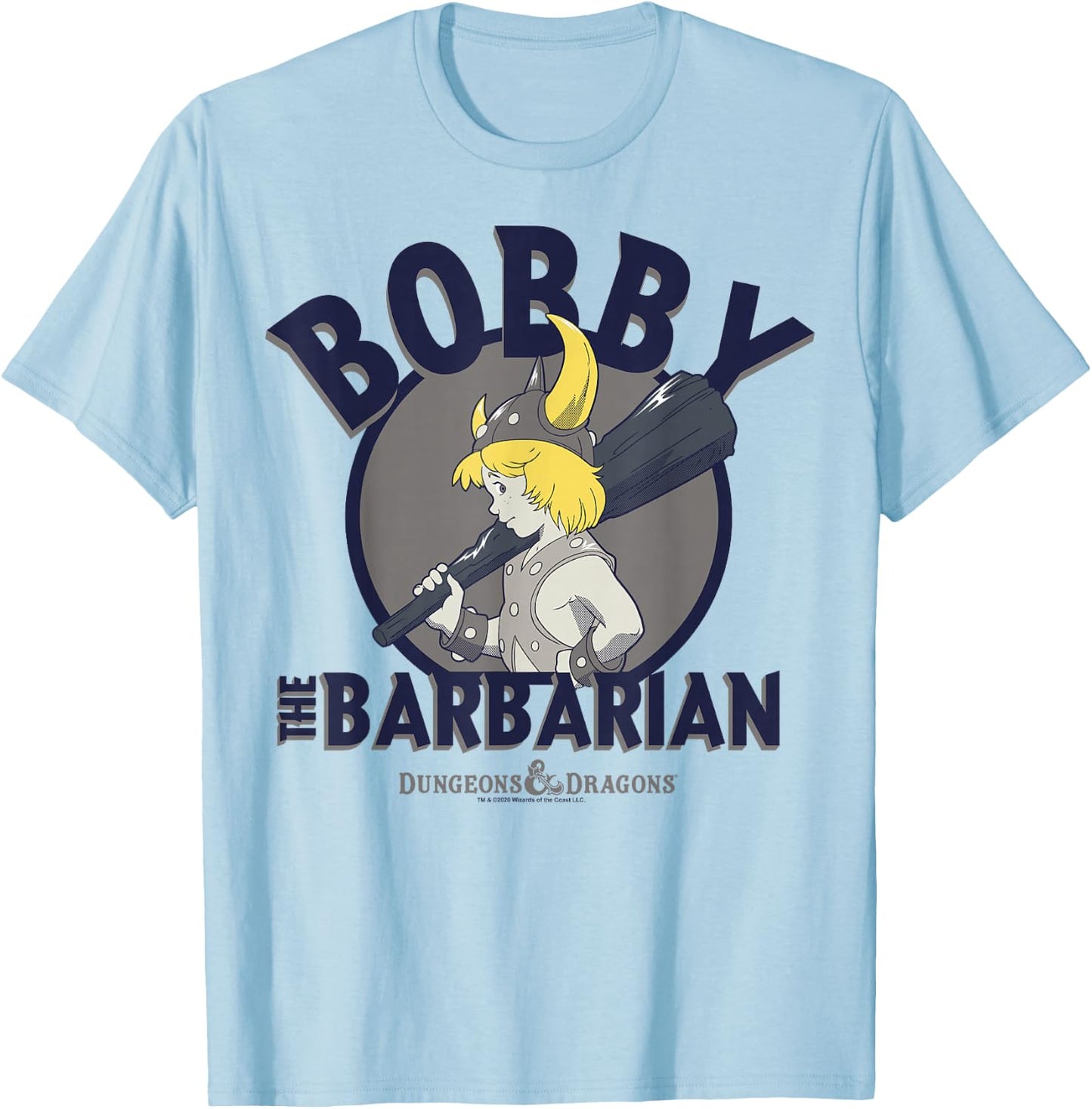 Dungeons & Dragons Bobby The Barbarian T-Shirt - T-Shirt | Light Blue