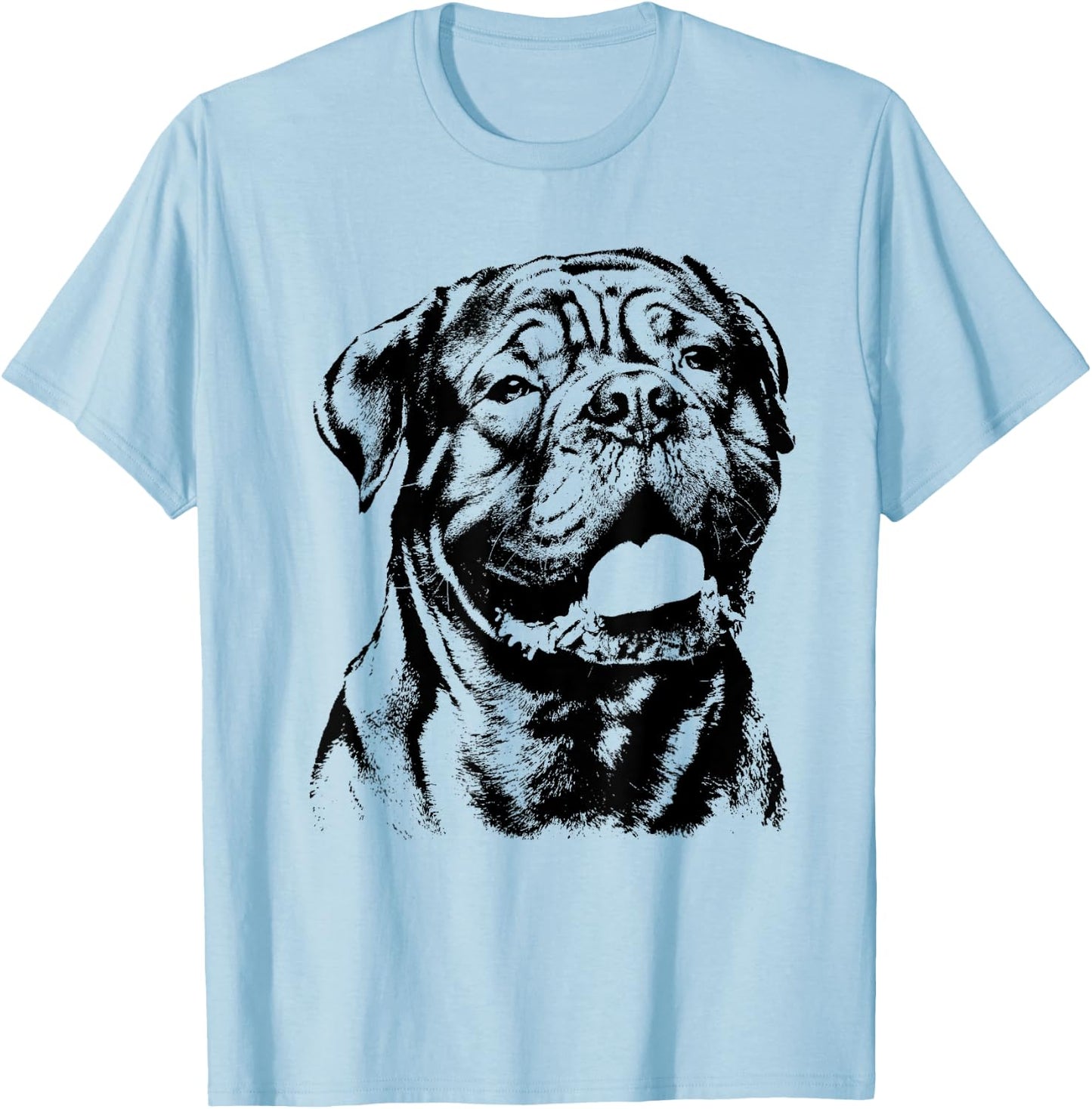 Bordeaux Dog - French Mastiff Men Women T-Shirt - T-Shirt | Light Blue