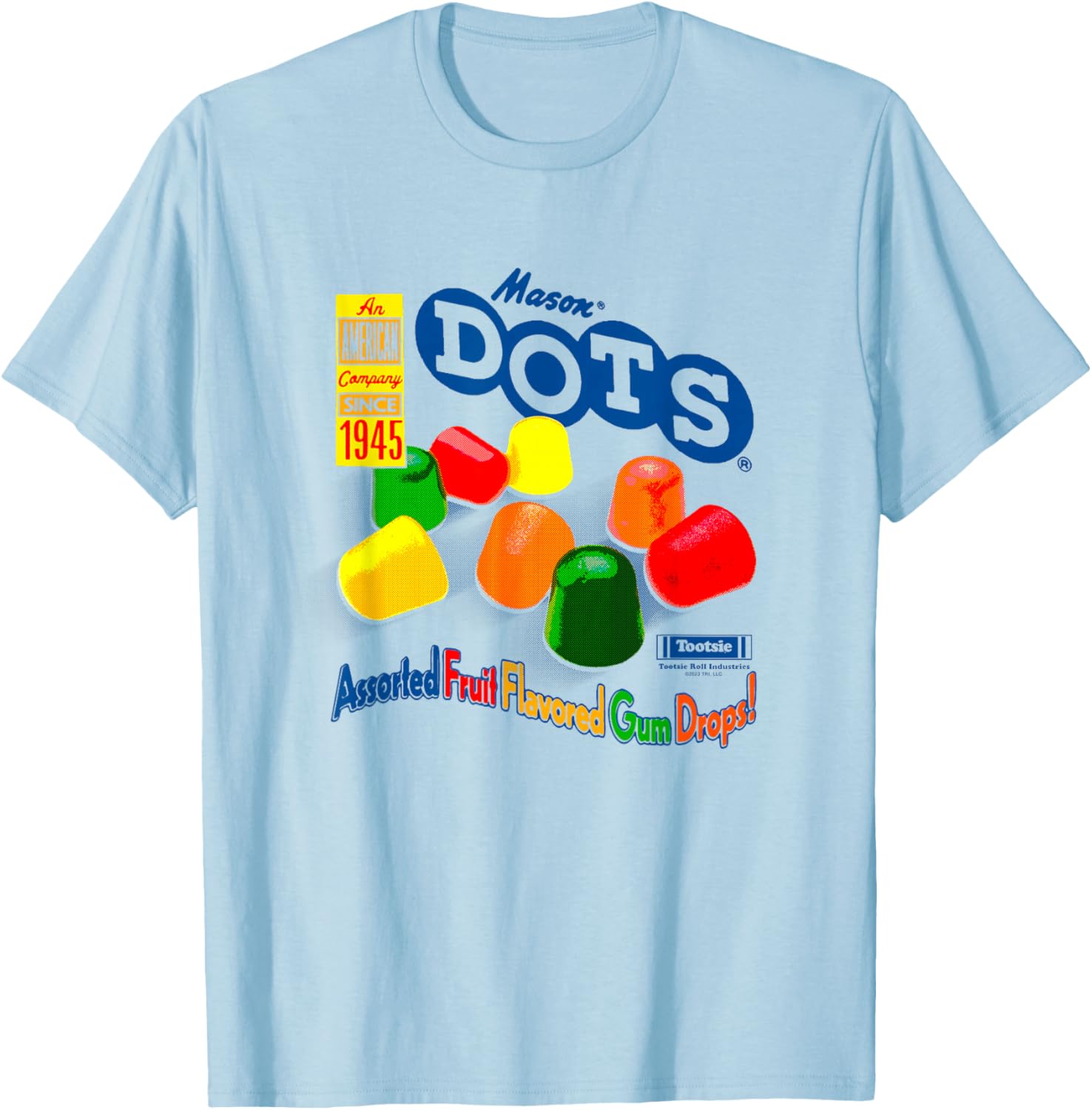 Dots Assorted Gum Drops T-Shirt - T-Shirt | Light Blue