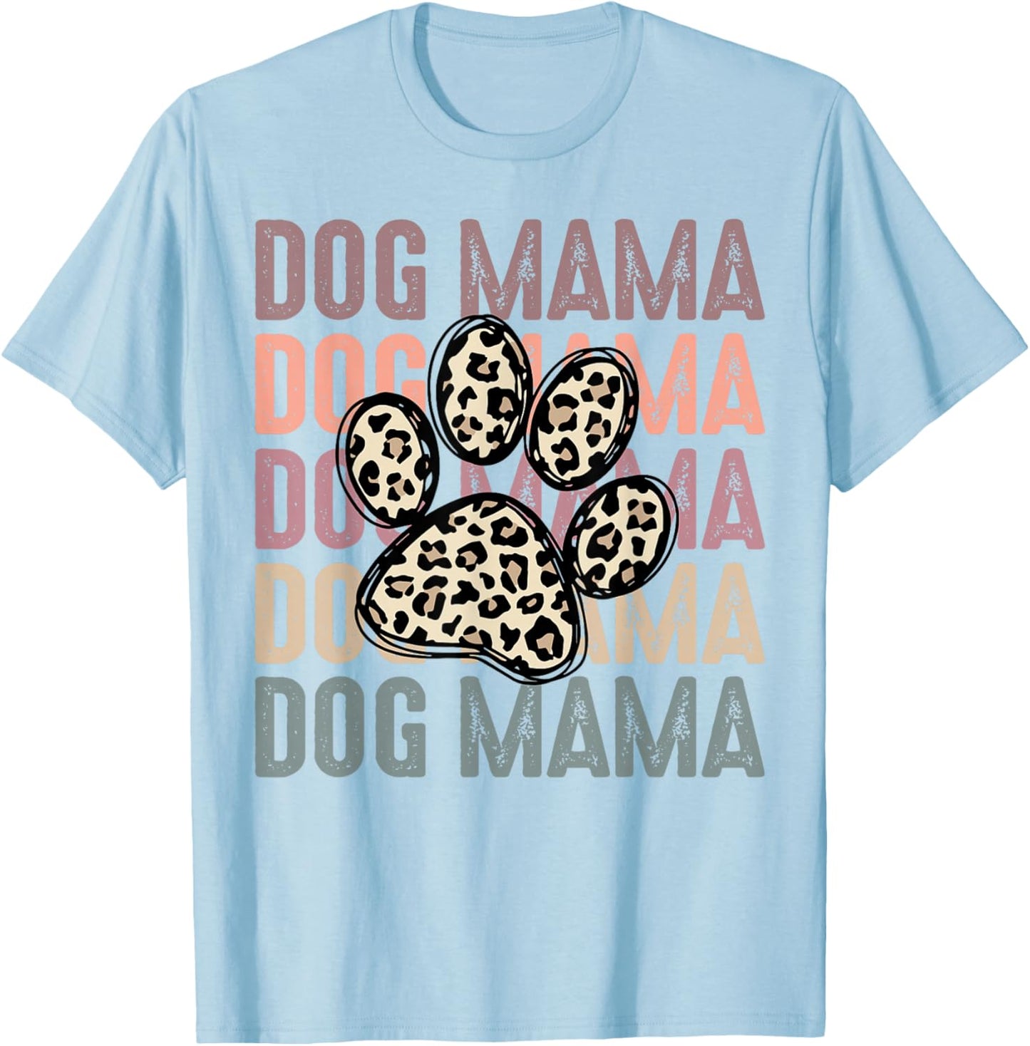 Let's Pawty Girl Mama Puppy Dog Party Birthday Girl Family T-Shirt - T-Shirt | Light Blue