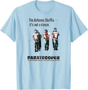 American Marauder: The 82nd Airborne Shuffle Paratrooper T-Shirt - T-Shirt | Light Blue