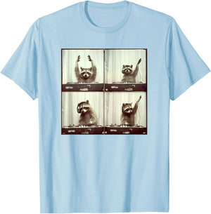 Raccoon DJ On Decks Trash Animal Music Funny Party Raccoon T-Shirt - T-Shirt | Light Blue