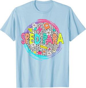 Cute Sped Para Shirt First Day of school Back to school gift T-Shirt - T-Shirt | Light Blue