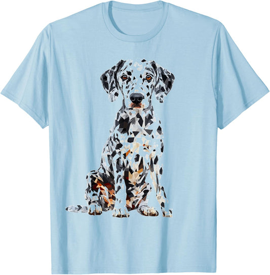 Dalmatian Dog Motif Pet Illustration Dalmatian Women Kids T-Shirt - T-Shirt | Light Blue